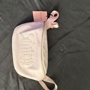 Juicy Couture Light Pink Embossed Belt Bag